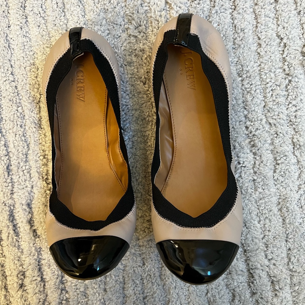J. Crew cap toe ballet flats